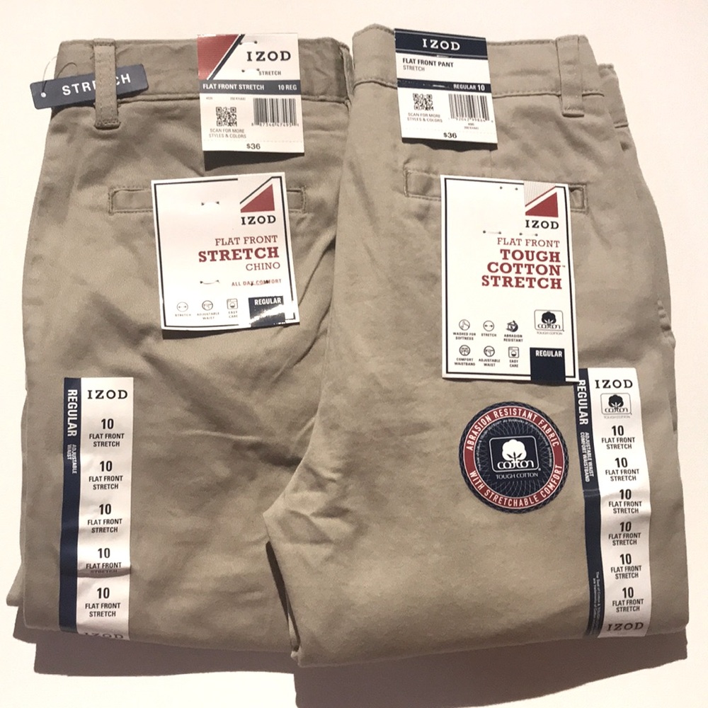 Izod Flat Front Pants